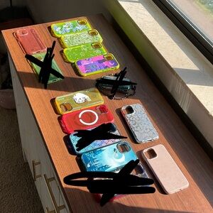 Bundle of 10 cases for iPhone 13 mini (7 casetify/ 3 velvet caviar)